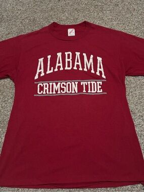 Vintage 90s Jerzees Alabama Crimson Tide Tee Sz L USA